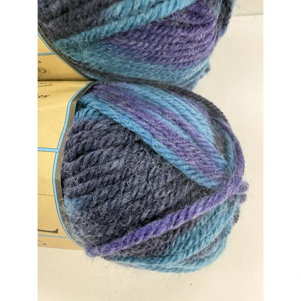 Lion Brand 100% Wool Felting Ocean Blue 78g/143yd Medium Worsted Lot Of 5 #2